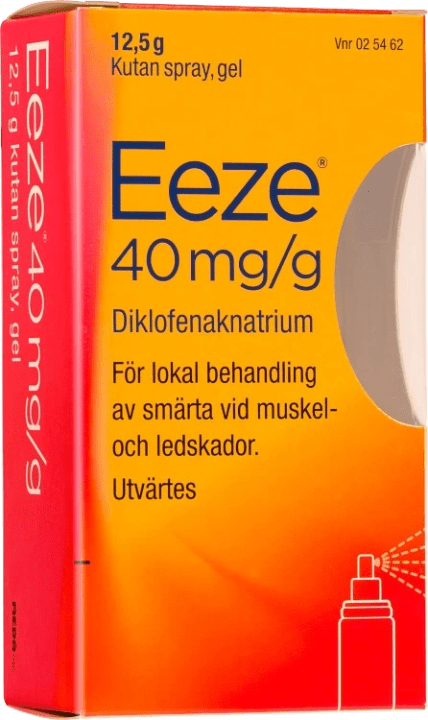 Eeze kutan spray gel 40 mg/g 12,5 g Eeze
