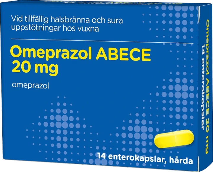 Omeprazol ABECE Enterokapsel hård 20 mg 14 st blister ABECE