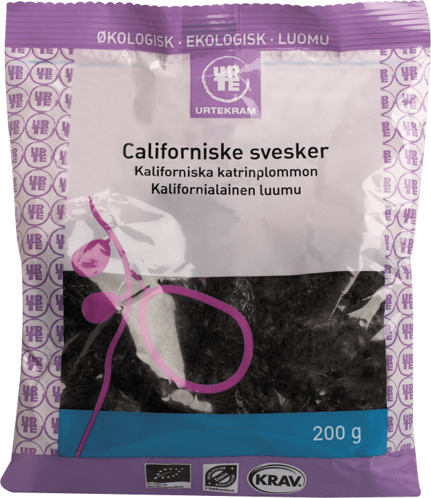 Urtekram Katrinplommon Calif. Eko 200 g Urtekram