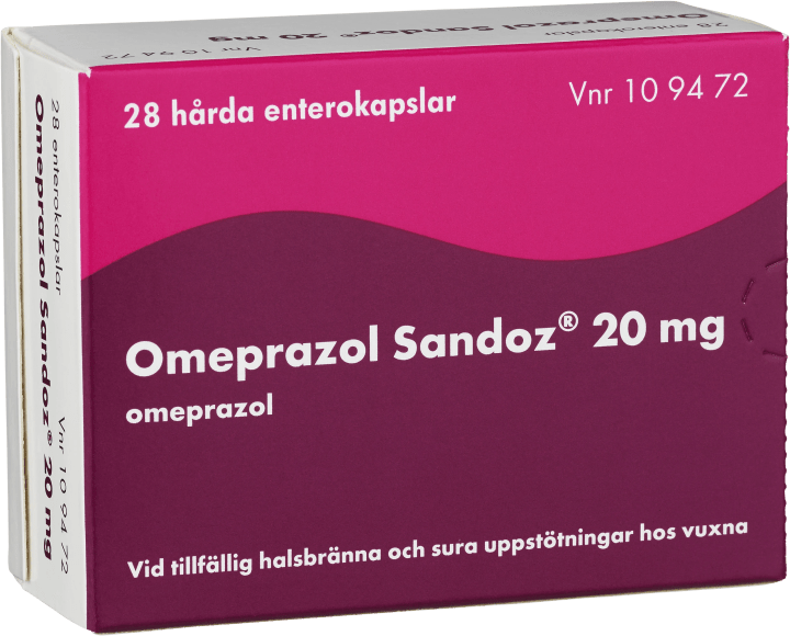 Omeprazol Sandoz enterokapsel 20 mg 28 st Sandoz