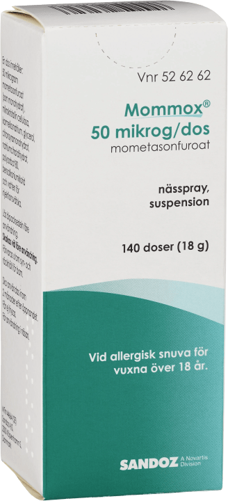 Mommox nässpray 50 µg/dos 140 doser Mommox