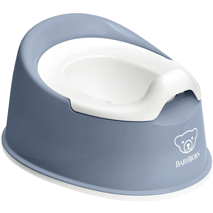 BabyBjörn Smart Potta Gråblå/Vit Babybjörn