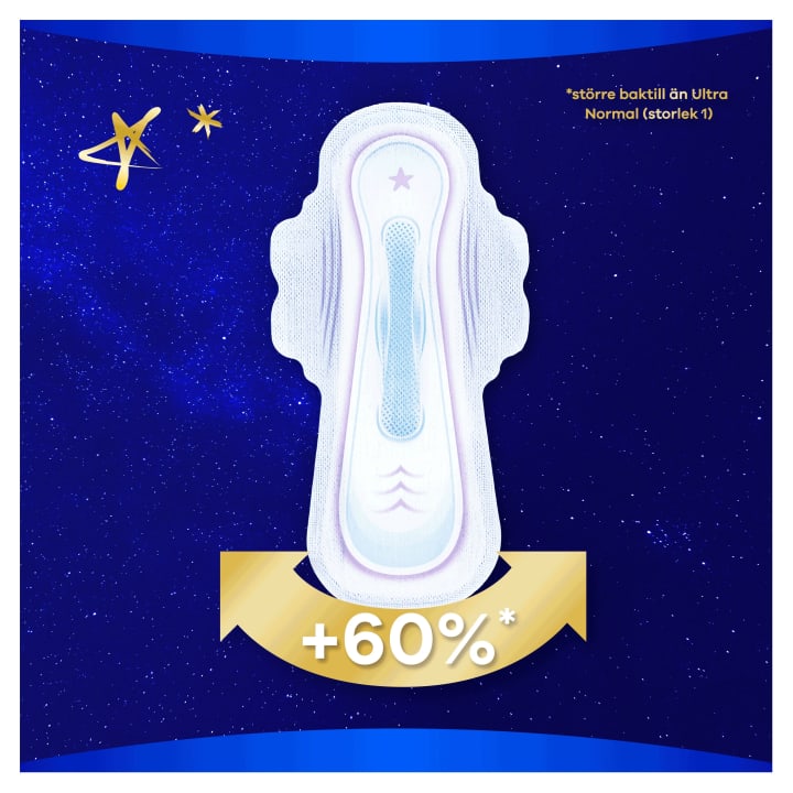 Always Ultra Secure Night Stl 4 Bindor Med Vingar 9 st Always