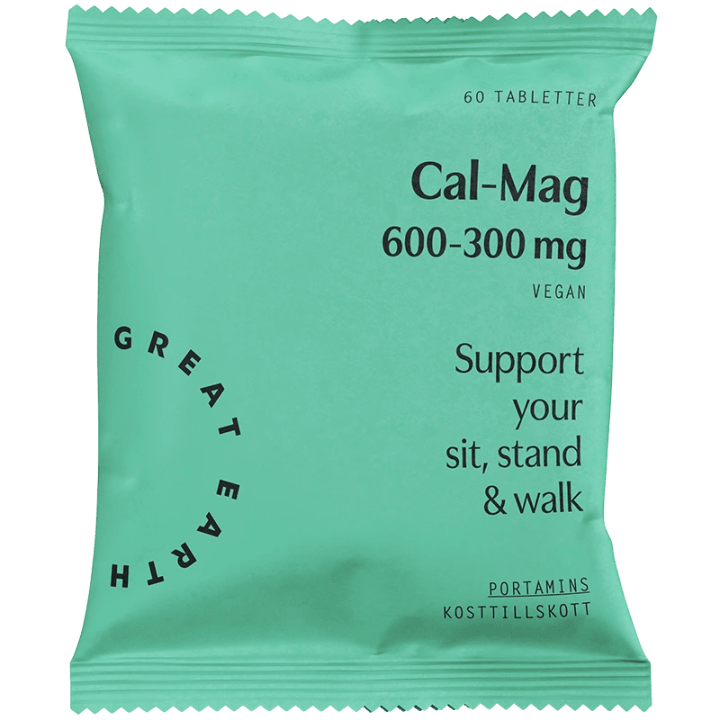 Great Earth Cal-Mag 600-300 mg refill 60 tabletter Great Earth