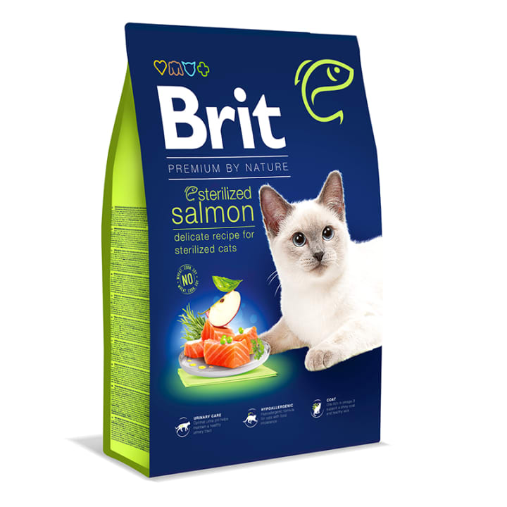 Brit Premium by Nature Cat Sterilized Salmon 8 kg Brit