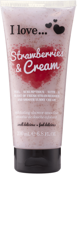 I LOVE Strawberries & Cream Exfoliating Shower Smoothie 200 ml I Love...