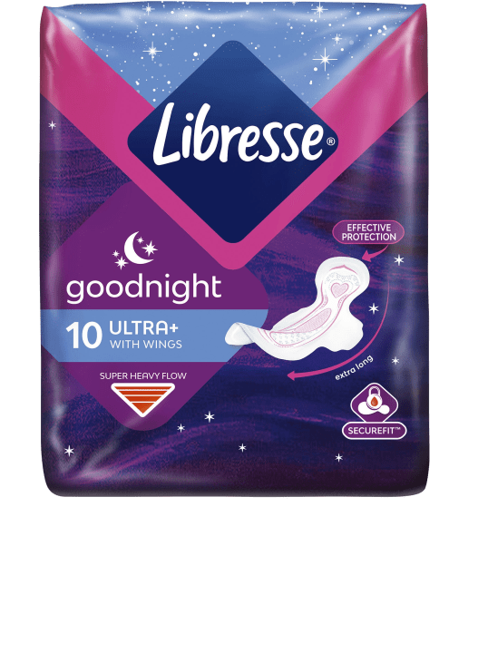 Libresse Ultra Thin Goodnight Wings 10 st Libresse