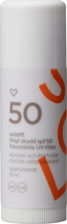 Hjärtats Solstift SPF50 Oparfymerat 15 ml Hjärtats