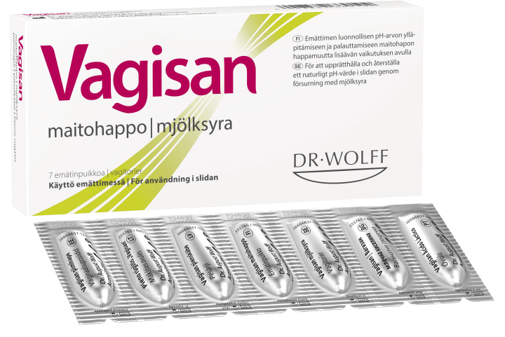 Vagisan Mjölksyra 7 vagitorier Vagisan
