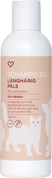 Hjärtats Schampo 2i1 långhårig päls Hjärtats