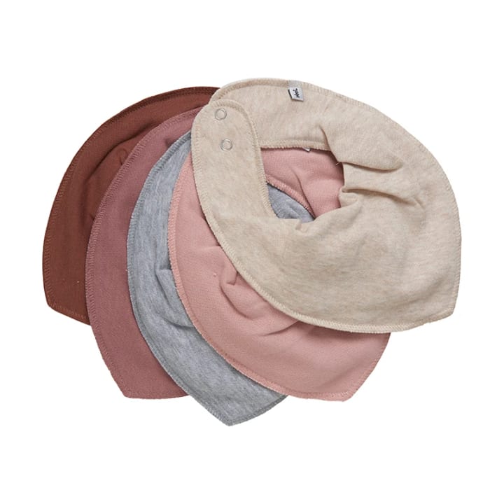 Pippi Bandana Bib Solid Burlwood 5-pack Pippi