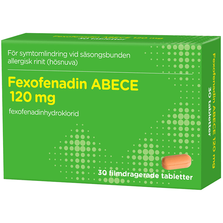 Fexofenadin ABECE filmdragerad tablett 120 mg 30 st ABECE