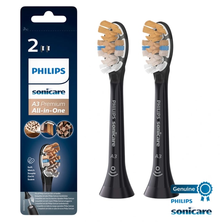 Philips HX9092/11 Premium All-in-One A3 tandborsthuvuden Black 2-pack Philips