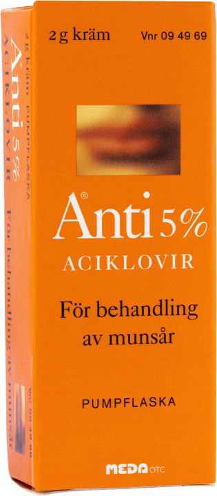 Anti kräm 5% pumpflaska 5% 2 g Anti