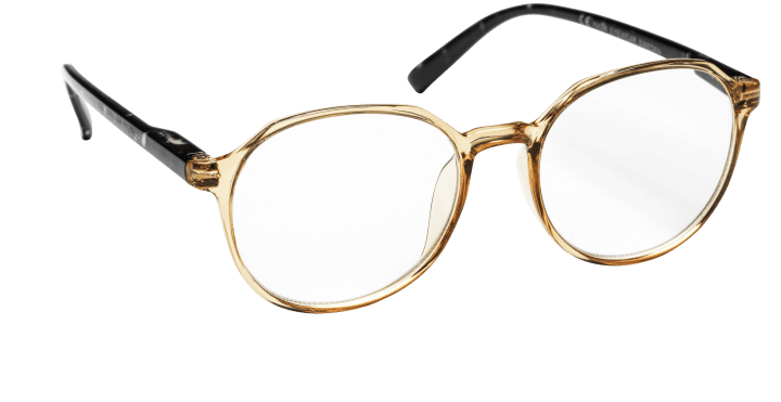 Haga Nora Transp/Havana Läsglasögon 1par +1.0 Haga Eyewear