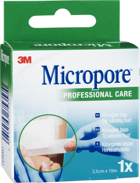 Micropore kirurgtejp vit refill 10 m x 2,5 cm 1 st Micropore