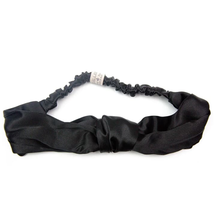 Amelie Soie Classic Collection Silk Hairband Knot Black Amelie Soie
