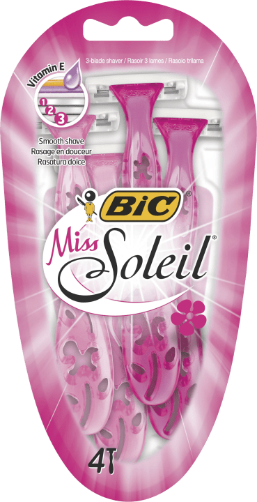 BIC Miss Soleil Rakhyvlar för Kvinnor 4-pack BIC