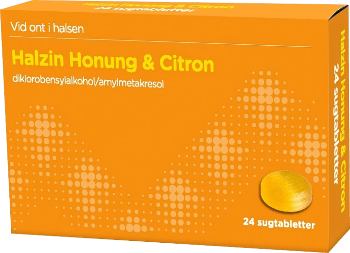 Halzin Honung & Citron Sugtablett Blister, 24tabletter ABECE