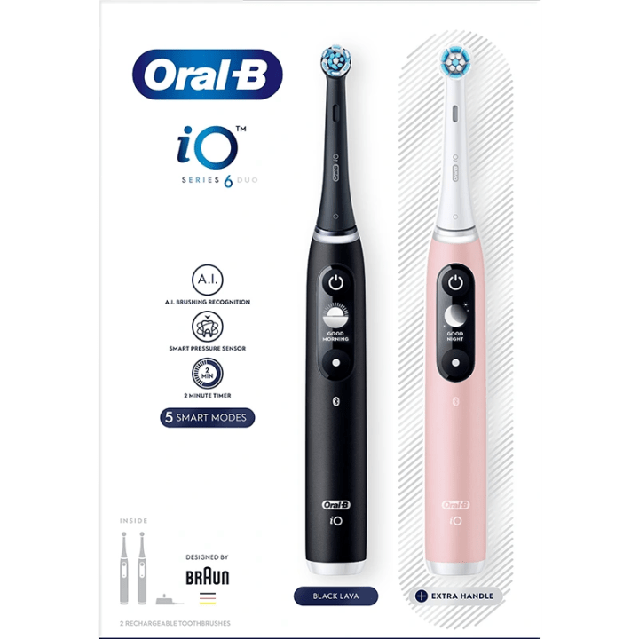 Oral-B iO6 Duo Svart/Rosé Oral-B