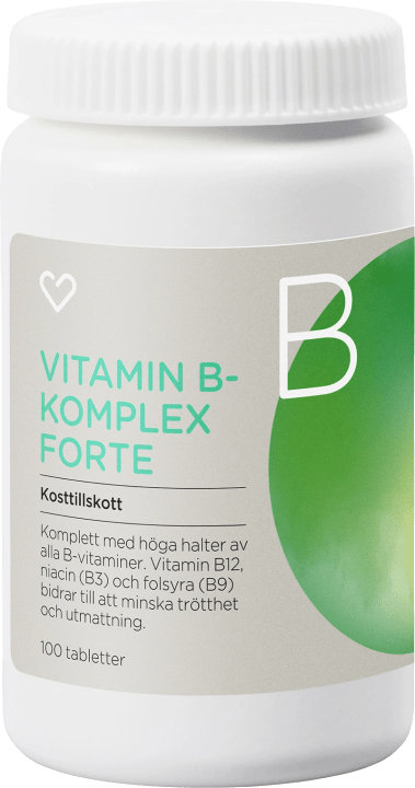 Hjärtats Vitamin B-komplex Forte Tablett 100 st Hjärtats