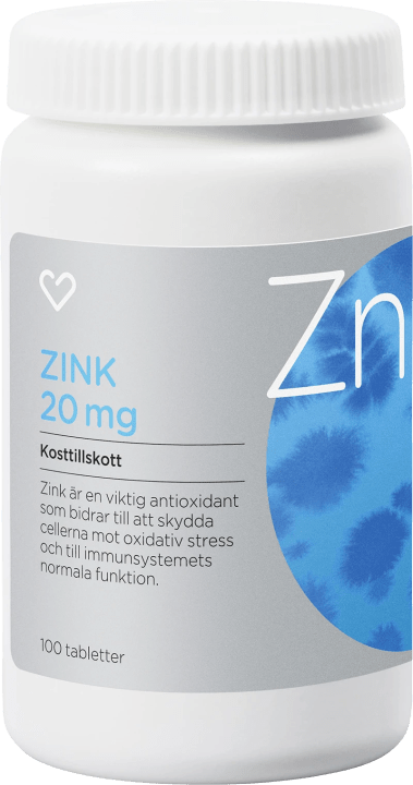 Hjärtats Zink Tablett 100 st Hjärtats