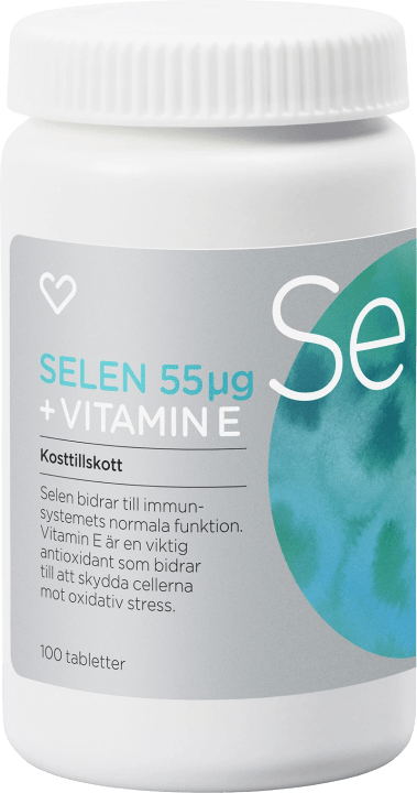 Hjärtats Selen + Vitamin E Tablett 100 st Hjärtats