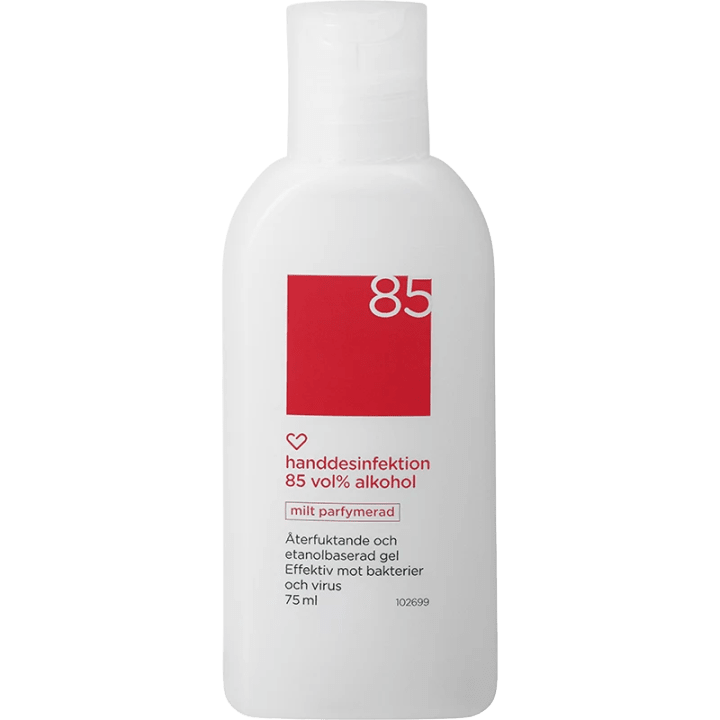 Hjärtats handdesinfektion 85% Parfymerad 75ml Hjärtats