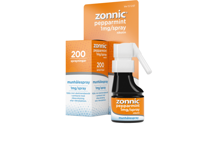 Zonnic Pepparmint munhålespray 1 mg/spray 200 sprayningar Zonnic