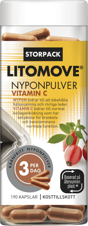 Litomove Nyponpulver Kapslar 190 st Litomove