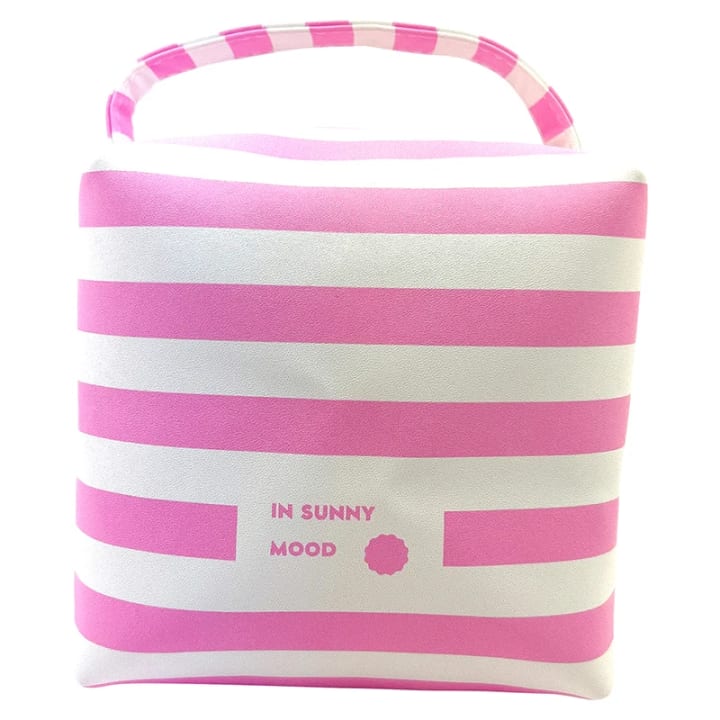IN SUNNY MOOD Sunny Square Cosmetic Stripe Pink In Sunny Mood
