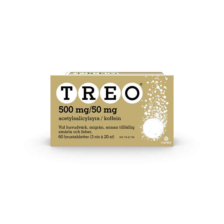 Treo brustablett 500 mg/50 mg 60 st Treo