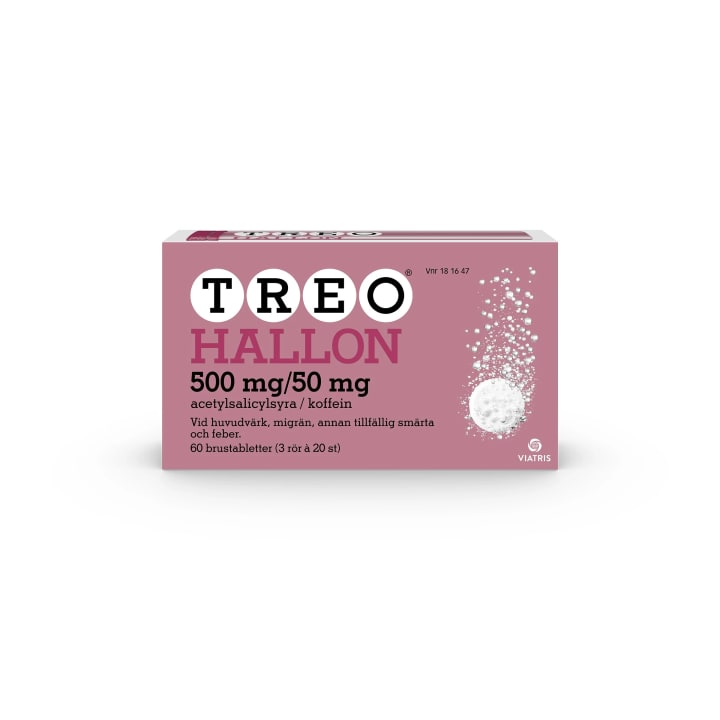 Treo Hallon brustablett 500mg/50mg, 60 (3x20) st Treo