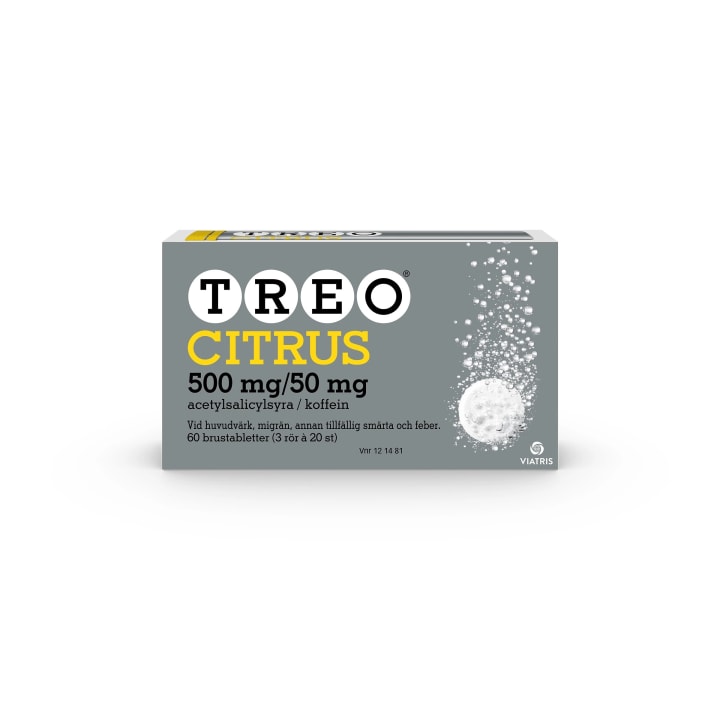 Treo Citrus brustablett 500 mg/50 mg 60 st Treo