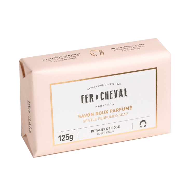 Fer à Cheval Fast Tvål Rose Petals 125 g Fer a Cheval