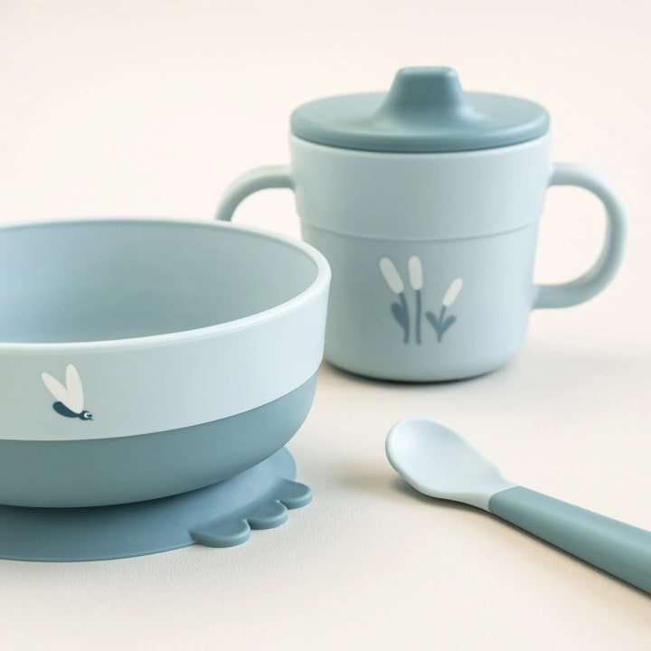 Done by Deer Foodie First Meal Set Elphee Blue Done by Deer