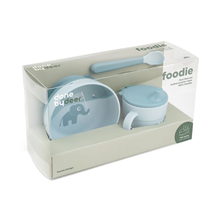 Done by Deer Foodie First Meal Set Elphee Blue Done by Deer