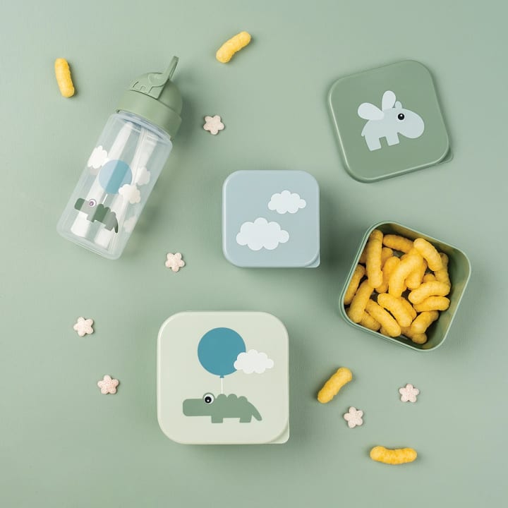 Done by Deer Snack Box Set Happy Clouds Green 3-pack Done by Deer