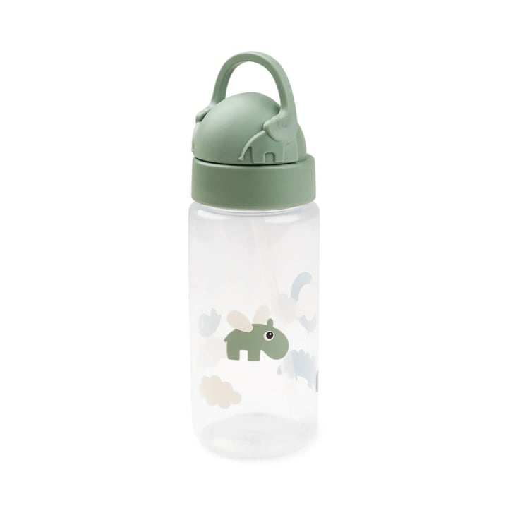 Done by Deer Straw Bottle Happy Clouds Green Done by Deer