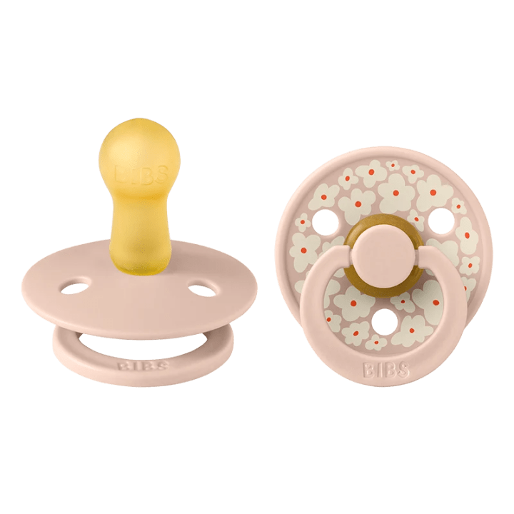 BIBS Pacifier Studio Colour Jasmine Latex Size 2 Blush Mix 2-pack Bibs