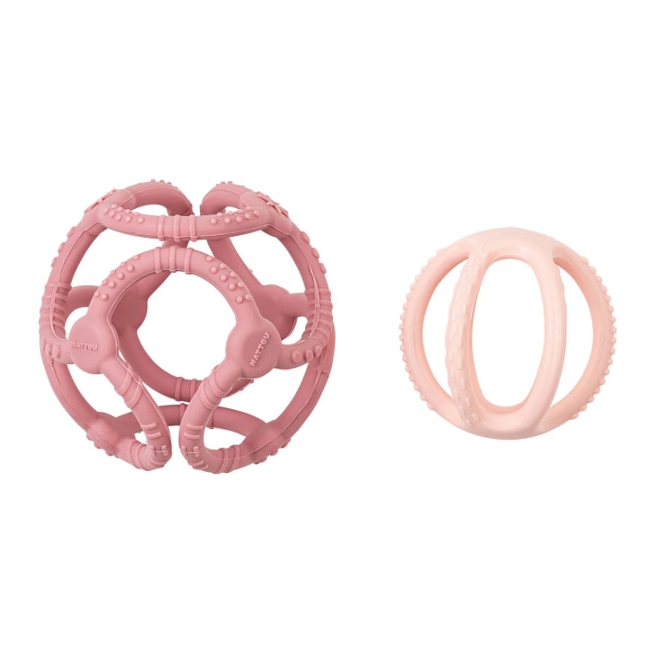 Nattou Soft Silicone Aktivitetsboll Rosa Nattou