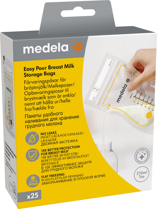 Medela Easy Pour Förvaringspåsar För Bröstmjölk 25 st Medela