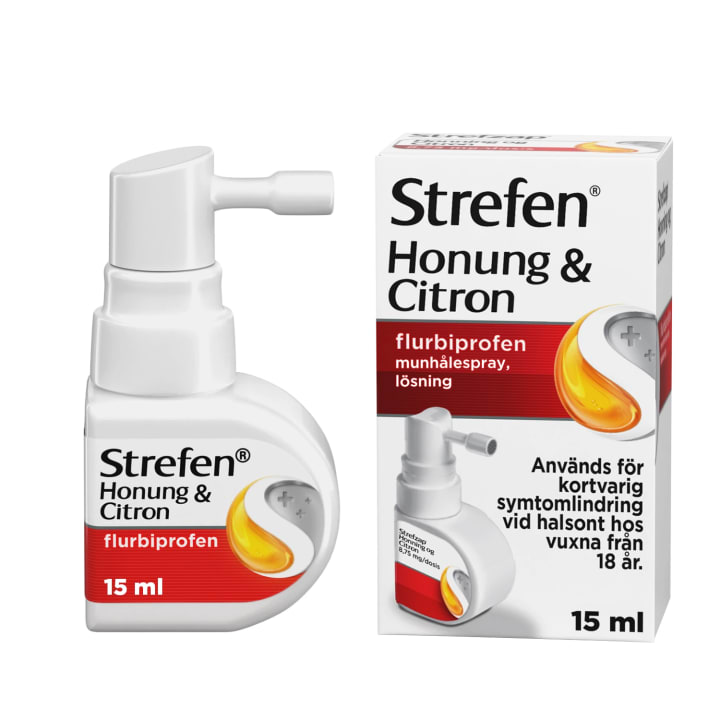 Strefen Honung & Citron Munhålespray, lösning 16,2mg/ml, 15 ml Strefen