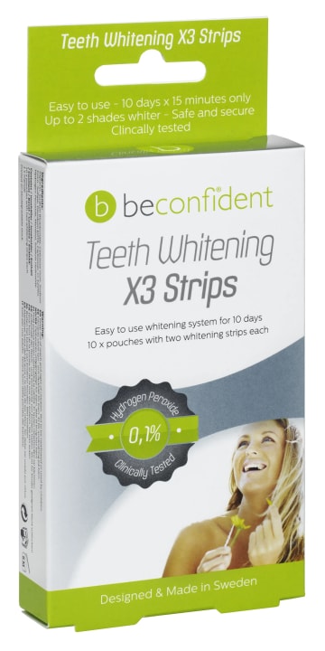 Beconfident Teeth Whitening Strips 10 strips för 10 dagar Beconfident