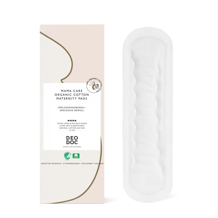 DeoDoc Mama Care Organic Cotton Maternity Pads 10 st DeoDoc