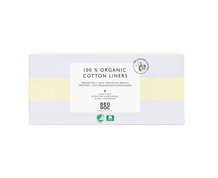DeoDoc 100% Organic Cotton Liners 22 st DeoDoc