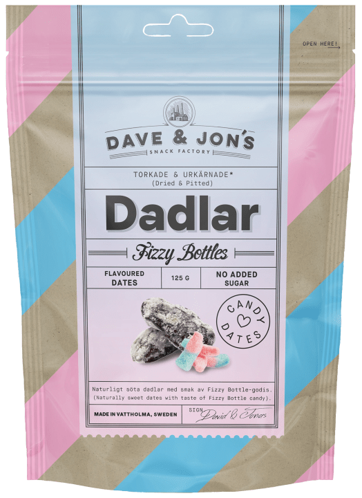 Dave & Jon's Dadlar Fizzy Bottle 125g Dave & Jons