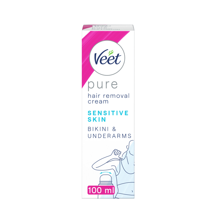 Veet Pure Hårborttagningskräm Bikini & Armhåla Känslig Hud 100 ml Veet