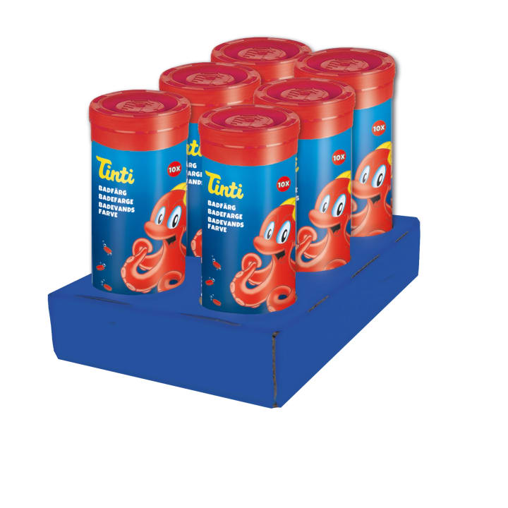 Tinti Badfärg Röd Tub Tabletter/Rör 10 st Tinti