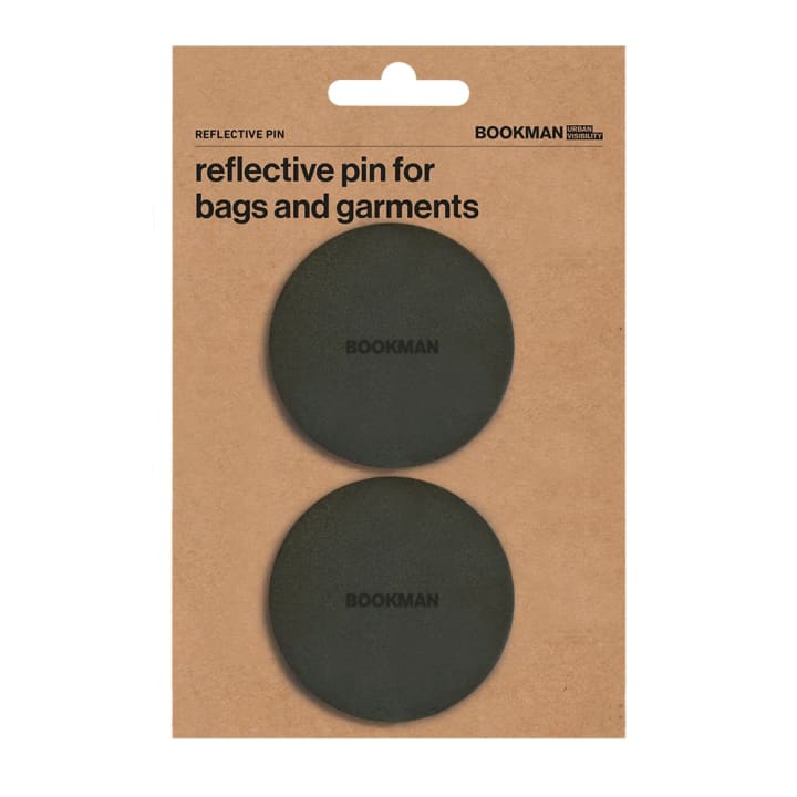 Bookman Reflective Pins Black 2 st Bookman